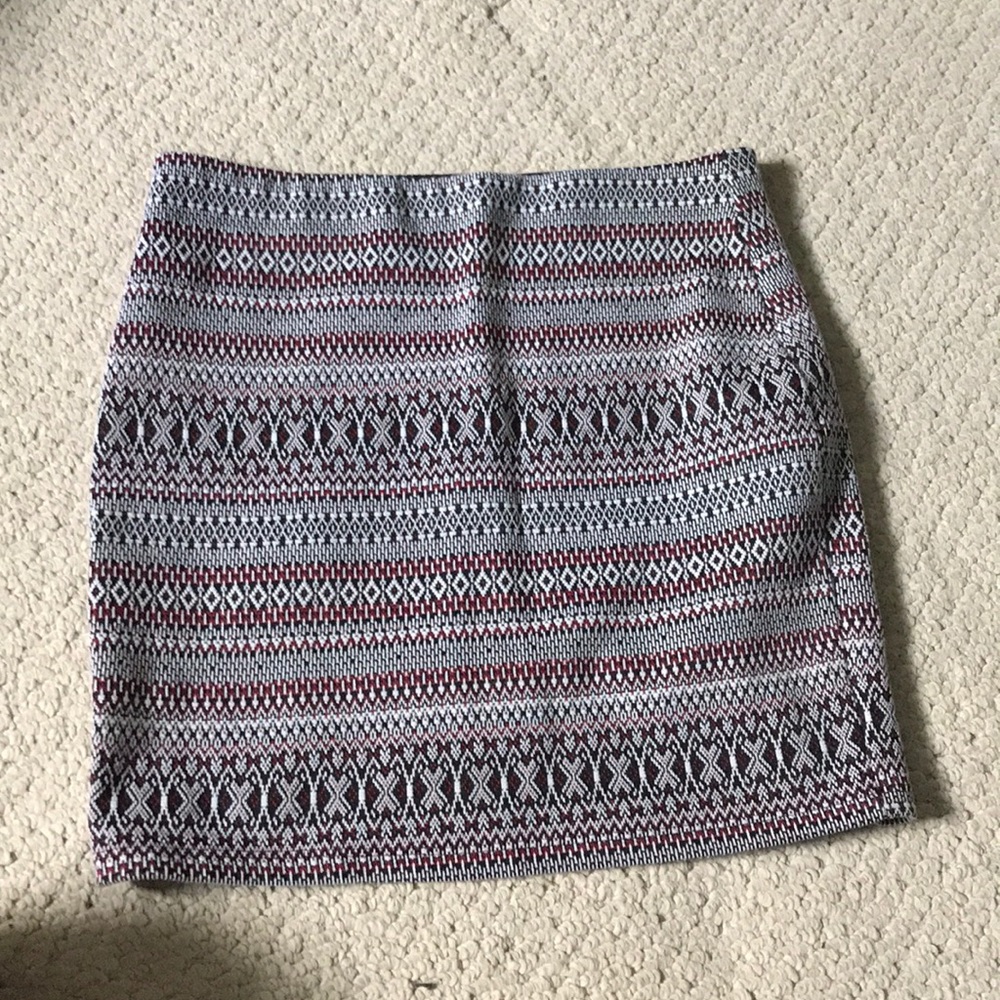 Knit short skirt
